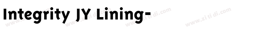 Integrity JY Lining字体转换